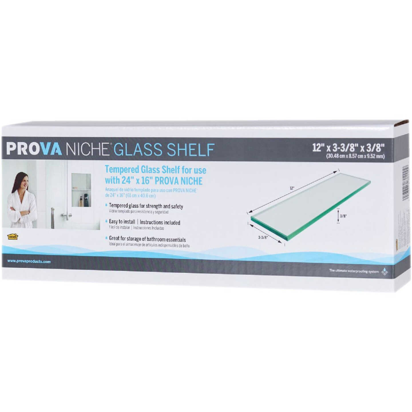 Prova Niche Glass Shower Shelf - Randy's Hardware